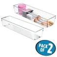 thumbnail image 5 of iDesign, 2-Set Clear Plastic Utensil and Drawer Organizer Bins, 5 of 8