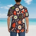 thumbnail image 6 of Goofa Winter Holiday Christmas Hawaiian Shirt for Men, Unisex Summer Beach Casual Short Sleeve Button Down Shirts,Aloha Tropical Floral print shirt-3X-Large, 6 of 9