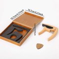 thumbnail image 4 of Solid Wood Guitar Capo for Folk Guitars Easy Adjust Tuning Clamp Ergonomic Design Durable Instrument Accessory, 4 of 8
