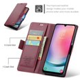 thumbnail image 3 of CaseMe Funda de Cuero para Samsung Galaxy A24 4G con Bloqueo RFID, para Samsung Galaxy A24 4G Funda para Mujer Hombre Tarjetero Cierre Magnético Funda Tipo Folio para Samsung Galaxy A24 4G, 3 of 11