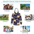thumbnail image 5 of Salouo Lavender Flowers Pattern Hoodie Sweatshirt for Youth, Fall Pullover Hoodie Sweatshirt Long-Sleeve Pullover Hooded Sweatshirt-X-Large, 5 of 6