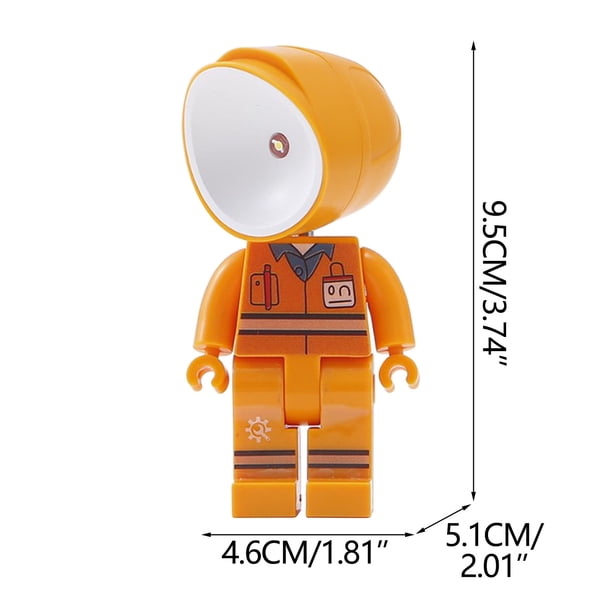 Luz Nocturna para Niños Astronauta Niños Caliente Luz Nocturna Botón Batería Mini Luz Decoración Luces Nocturnas para la Habitación de los Niños