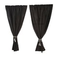 thumbnail image 1 of Home Window Curtain Living Room Bedroom Window Polyester drape window drape living Solid Color Drapes Home Decor, Black, 100x140cm, 1 of 8
