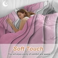 thumbnail image 4 of Abstract Beach 4 Piece Duvet Cover Set Queen Size Aesthetic Grey to Pink Gradient Soft Bedding Set Comforter Cover, 1 Duvet Cover 1 Flat Sheets and 2 Pillowcases, 4 of 9