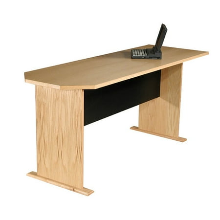 Rush Furniture Modular Real Oak Wood Veneer 29.5 H x 71.25'' W Panel Desk Return