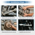 thumbnail image 6 of 4pcs Front Inner Outer Tie Rod Ends Kit Suspension Steering Tie Rod End for Suzuki Swift+ Drag Link, 6 of 7