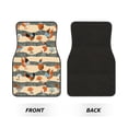 thumbnail image 2 of Honeii Funny Chicken Print Car Foot Mat Four-Piece Set - Front & Rear Universal Car Floor Mats for SUVs, Trucks, Sedans, 2 of 7