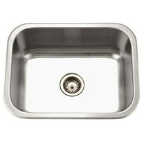 Houzer Belleo 23 in Stainless Steel Topmount Single Bowl Kitchen Sink with Strainer and Grid - BSS-2309