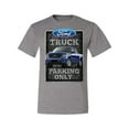 thumbnail image 2 of Ford Truck Parking Only Sign Gift for Owners of Ford Trucks | Mens Cars and Trucks Graphic T-Shirt, Heather Grey, 3XL, 2 of 3
