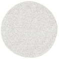 thumbnail image 4 of Safavieh  Flokati Jeanmarie Shag Solid Rug Ivory/Grey 6'7" x  6'7" 6' Round Indoor Round, 4 of 9