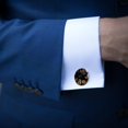 thumbnail image 3 of Bat Elegant Dress Accessory: Stainless Steel Men's Cufflinks Set with Shirt Clip for Formal Occasions, 3 of 6