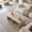 Beige, variant on HAIXIAO Modular Concrete Coffee Table Set of 2 Nesting L-Shaped Puzzle Tables Faux Stone Look for Interiors