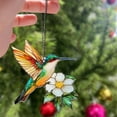 thumbnail image 7 of Hanging Acrylic Window Decor Pendant, Flower and Hummingbird Pendant - Colorful Window Decoration, Garden Sun Catchers Indoor Wall Art Home Decor Gift., 7 of 7