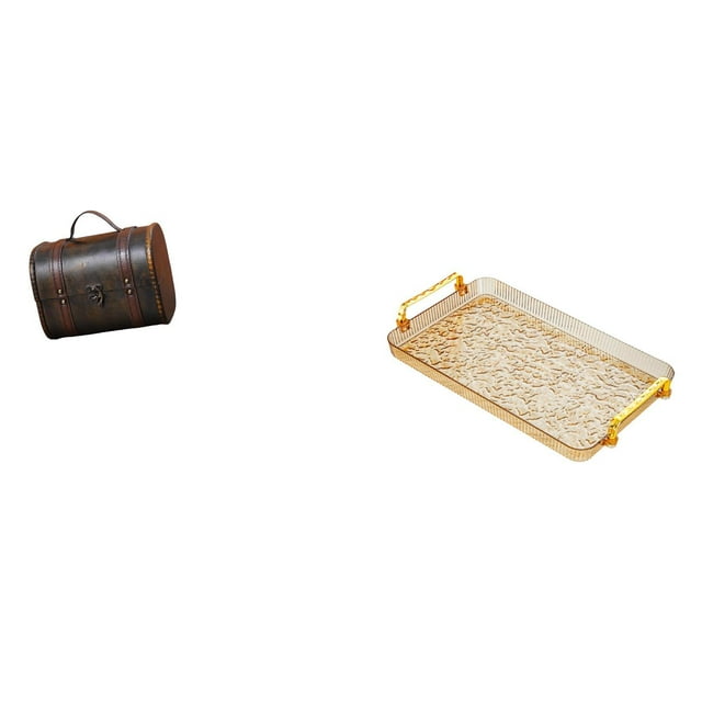 Joyero de madera vintage, organizador, , bandeja decorativa para guardar anillos, joyas corporales, postres, bandeja de mesa de centro