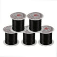 thumbnail image 1 of LLC 5 Rolls Crystal Line Beads String Wire Jewelry Material Elastic Thread for Jewelry DIY (Black), 1 of 6