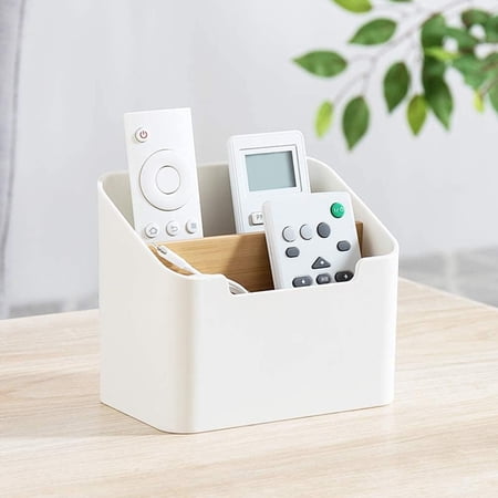 Remote Control Holder Desk Storage Organizer Box Container for Desk Office Supplies Home Use