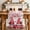 Red White, variant on Valentine's Day Table Runner - 120 Inch Long Red Gnomes Love Roses Romantic White Cotton and Linen Blended Dress Scarves Farmhouse Table Runner for Kitchen Dining, Coffee Table, 13" x 120"