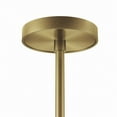thumbnail image 3 of Modway Aspire Metal and Fabric Pendant Light in White and Satin Brass Finish, 3 of 7