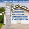 thumbnail image 6 of FABLE- 877Lm For Liftmaster Craftsman Garage Door Keypad Entry Opener Keyless Us, 6 of 6