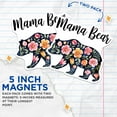 thumbnail image 4 of (2 Pack) Mama Bear Magnets - Flower Pattern Bear Magnets - Cute Animal Magnets for Fridge or Locker - 5" On Longest Side - for Cars, Fridges, Toolboxes - Made in USA - MAG3915, 4 of 7