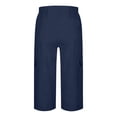 thumbnail image 7 of JSKUMAR Baggy Cargo Capri Pant for Women Casual High Waist Lightweight Hiking Streetwear Outfits with Multi Pockets Navy001|M, 7 of 7