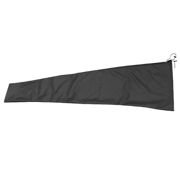Soimiss Garden Parasol Cover Parasol Cover Black 1Set Foldable
