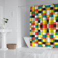 thumbnail image 2 of Rainbow Checkered Pattern Shower Curtain 72"x84" ,Bathroom Decorative Shower Curtains Set with 12 Hooks,Modern Waterproof Washable Shower Curtain, 2 of 6