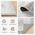 thumbnail image 4 of ICEANT Persian Rectangle Rug 5'x7' Area Rug, Boho Vintage Non-Slip Carpet for Living Room, Washable Soft Mat for Bedroom, Anti-Slip Floor Pad, White, 4 of 5