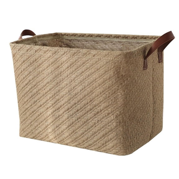 Large Fabric Storage Baskets For Organizing Closet Storage Foldable Storage Baskets For Shelf Canvas Storage Decorative Basket With Handles