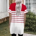 thumbnail image 6 of Summer Shirts For Women Sevevn Women's Fashionable Printed Double Pocket Short Sleeved V-Neck T-Shirt, 6 of 6