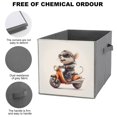 ZHANGS Animal Riding A Mini Motorcycle 401 Cube Storage Box With Handle