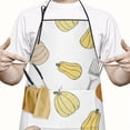 thumbnail image 2 of Fall Pumpkins Pattern Apron-Garden Aprons for Women with Pockets-Cotton Linen Waterproof Kitchen Cooking Gardening Aprons Adjustable for Kitchen,Cooking,BBQ and Salon 33"x27", 2 of 7