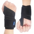 thumbnail image 1 of LAICAIW Lot de 2 Attelle de Poignet, Sangle de Poignet Ajustable Attelle de Poignet Réversible pour Protection Sportive/soulagement de la Douleur Due à la Tendinite/récupération après Canal Carpien/arthrite/blessure, Main Droite&Gauche Disponible, 1 of 6