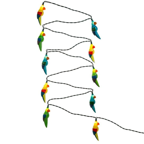 Kurt Adler UL 10-Light Parrot Christmas String Lights