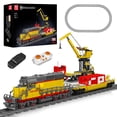 thumbnail image 1 of Set de construcción Mould King 12027, locomotora diésel con remolque, 1170 piezas, 1 of 7