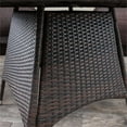 thumbnail image 6 of Noble House Armstrong 5 Piece Wicker Patio Dining Set in Brown Dining Set, 6 of 11