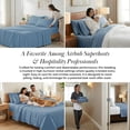 thumbnail image 6 of Southshore Fine Linens Vilano Extra Deep Pocket 6-Piece Sheet Set, 110 GSM Microfiber, 21-Inch Deep Pocket, 1 Fitted Sheet, 1 Flat Sheet, 4 Pillowcases, Coronet Blue, Queen, 6 of 9