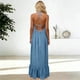 thumbnail image 3 of Faldas Largas de las Mujeres de la Ropa de Cama Se Sienten Sueltas Casual Doblado con Pliegues Falda de Suspensión Ajustable, Ropa de Dormir para el Hogar, 3 of 7