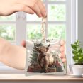 thumbnail image 4 of PU Leather Coin Purse Wallet Compact Water-Resistant Card Cases Money Organizers Cow and Christmas Gifts, 4 of 7