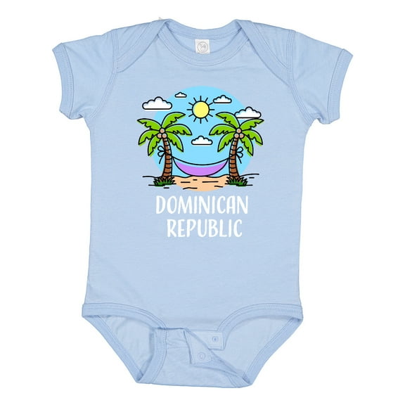 Inktastic Summer Vacation in the Dominican Republic Boys or Girls Baby Bodysuit