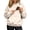 F28-Beige, variant on FYDUU Hoodies for Women Cozy Front Pocket Sweatshirt Solid Color Hoodie Pullover Top - Hooded Sweatshirts Womens Fall Winter Clothes