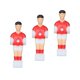 thumbnail image 3 of 3 x jugadores de mesa de futbolín, hombre de futbolín, mesa de juego de mesa Rojo, 3 of 8