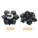 thumbnail image 3 of unbranded 2Ud Cubiertas De Botones Para Camisas En Metal Con Negros Elegantes Y, 3 of 8