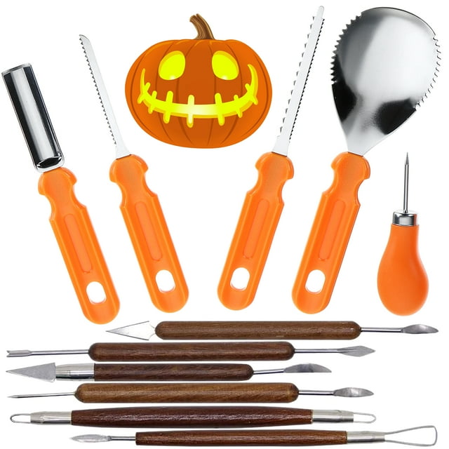 Mia Halloween Pumpkin Carving Kits, 11Pcs Professional Pumpkin Cutting