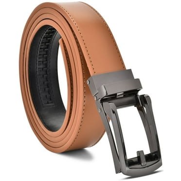 Men's Ratchet Belt Leather Mens Belt With Slide Buckle Ratchet Belts For Men USA main image 1