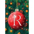 thumbnail image 2 of America Forever Monogram Christmas Garden Flag Letter R 12.5 x 18 inch Double Sided Christmas Ornament Ball Winter Farmhouse Holiday Yard Outdoor Decoration, 2 of 7