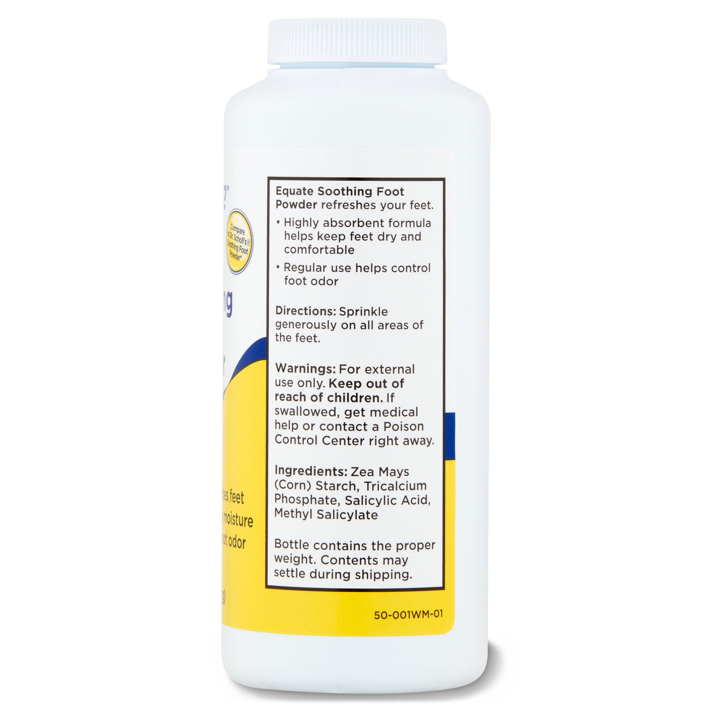 Equate Soothing Foot Powder, 7 oz, Compare to Dr. Scholl's® Soothing Foot Powder