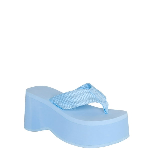 EVA Foam Platform Wedge Thong Sandal, Women Summer Slipper