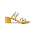 thumbnail image 3 of BLISSFUL STEP Women's Dual Straps Block Heel Slide Sandals, 3 of 8
