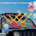 thumbnail image 5 of POLERO Bright Blossom Butterfly Windshield Sun Shade Sun Visor for Car Off-road Vehicle Front Window Keep Vehicle Cool Protect Your Car from UV Rays, 5 of 7